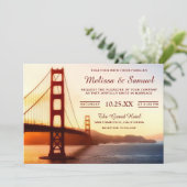 Faire-part de mariage du Golden Gate Bridge (Debout devant)