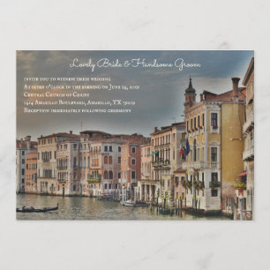 Faire-part de mariage du Grand Canal de Venise