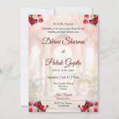 Faire-part de mariage du hindou indien faire-part  (Dos)