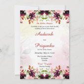 Faire-part de mariage du hindou indien faire-part (Dos)