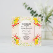Faire-part de mariage du jardin fleuri (Debout devant)