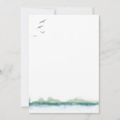 Faire-part de mariage du lac Mountain (Dos)