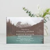 Faire-part de mariage du lac Rustic Mountain (Debout devant)