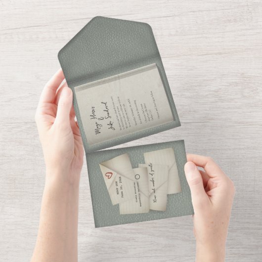 Faire-part de mariage du livre de notes d'amour de (Déchirure)