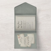 Faire-part de mariage du livre de notes d'amour de (À l'intérieur)