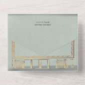 Faire-part de mariage du livre de notes d'amour de (Verso)