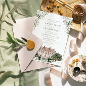 Faire-part de mariage du manoir rural