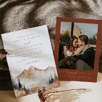 Faire-part de mariage du mont Boho