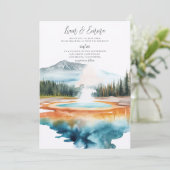 Faire-part de mariage du PARC NATIONAL DE YELLOWST (Debout devant)