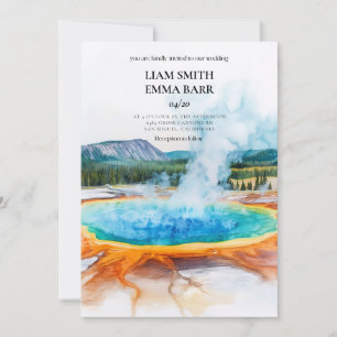Faire-part de mariage du PARC NATIONAL DE YELLOWST