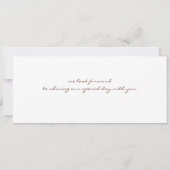 Faire-part de mariage du Pass Croisière (Dos)