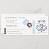 Faire-part de mariage du Pass Croisière (Devant / Derrière)