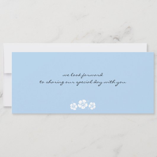 Faire-part de mariage du Pass Croisière (Dos)