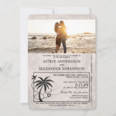 Faire-part de mariage du passeport de Floride jaun (Devant)