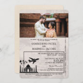 Faire-part de mariage du passeport ivoirien en Ind (Devant / Derrière)