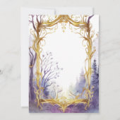 Faire-part de mariage du portail forestier enchant (Dos)