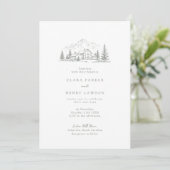 Faire-part de mariage du Sage Pine Mountain Lodge (Debout devant)