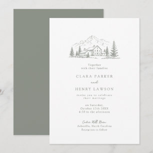 Faire-part de mariage du Sage Pine Mountain Lodge