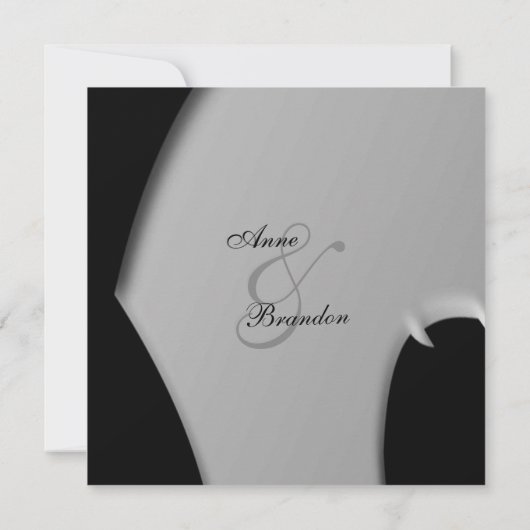 Faire-part de mariage du soir Abstrait (Dos)