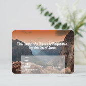 Faire-part de mariage du sud-ouest de Zion Canyon (Debout devant)