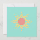 Faire-part de mariage du sud-ouest du Soleil triba (Dos)