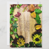 Faire-part de mariage du thème automne (Dos)