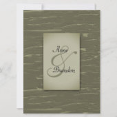 Faire-part de mariage du thème de chasse (Dos)