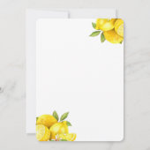 Faire-part de mariage du verger de Citrus (Dos)