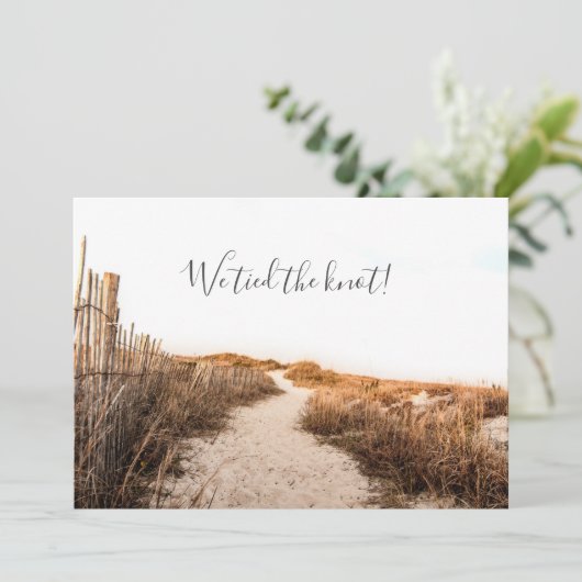 Faire-part de mariage Dunes de sable (Debout devant)