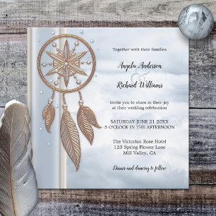 Faire-part de mariage Dusty Blue Dreamcatcher