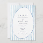 Faire-part de mariage Dusty Blue Estate (Devant)