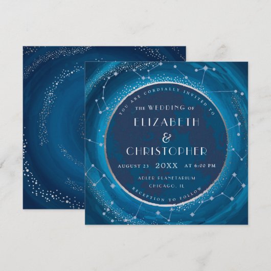Faire-part de mariage Eclipse Moon (Devant / Derrière)
