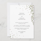 Faire-part de mariage écologique minimaliste moder (Devant)