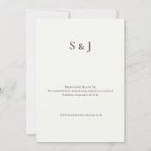 Faire-part de mariage écossais abstrait à l'aquare (Dos)
