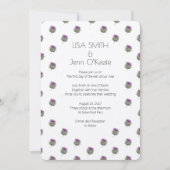 Faire-part de mariage écossaise moderne de chardon (Devant)