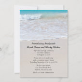 Faire-part de mariage écrit dans le sable (Devant)