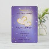 Faire-part de mariage écrit dans les étoiles (Debout devant)