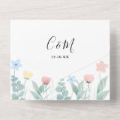 Faire-part de mariage écriture de signature de cod (Verso)