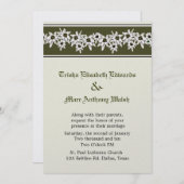 Faire-part de mariage Edelweiss (Devant / Derrière)