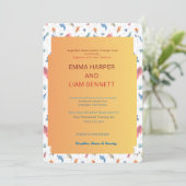 Faire-part de mariage Editable Autumn Leaves | Per (Debout devant)