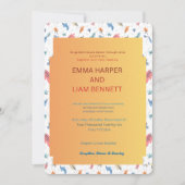 Faire-part de mariage Editable Autumn Leaves | Per (Devant)