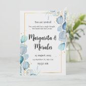 Faire-part de mariage éditable Invitation moderne (Debout devant)