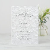 Faire-part de mariage éditorial Old Money (Debout devant)