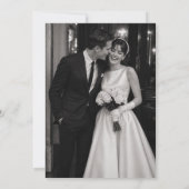 Faire-part de mariage éditorial Old Money (Dos)