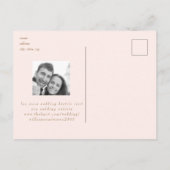 Faire-part de mariage Élégance Rosée (Dos)