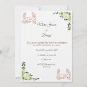 Faire-part de Mariage Élégant  (Devant)