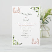Faire-part de Mariage Élégant  (Debout devant)