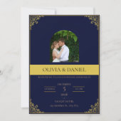 Faire-part de mariage élégant (Devant)