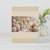 Faire-part de mariage - Élégant. (Debout devant)