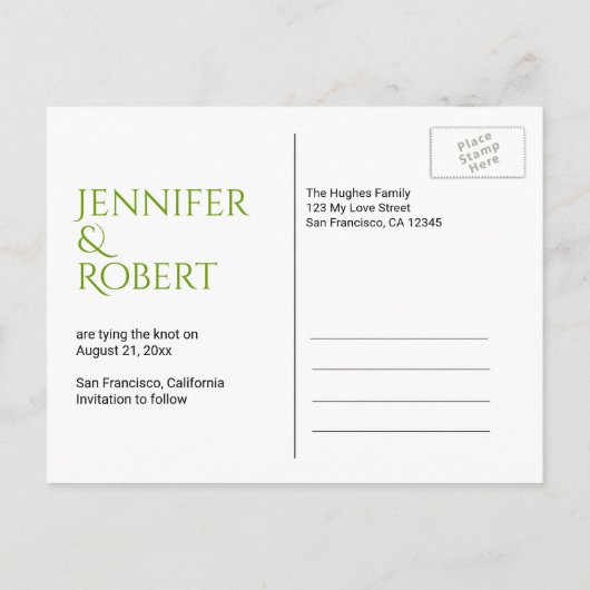 Faire-part de mariage élégant aux tulipes blanches (Dos)